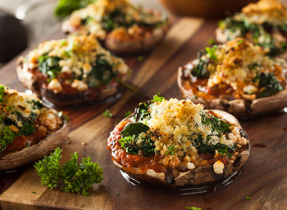 Enchilada stuffed portabello