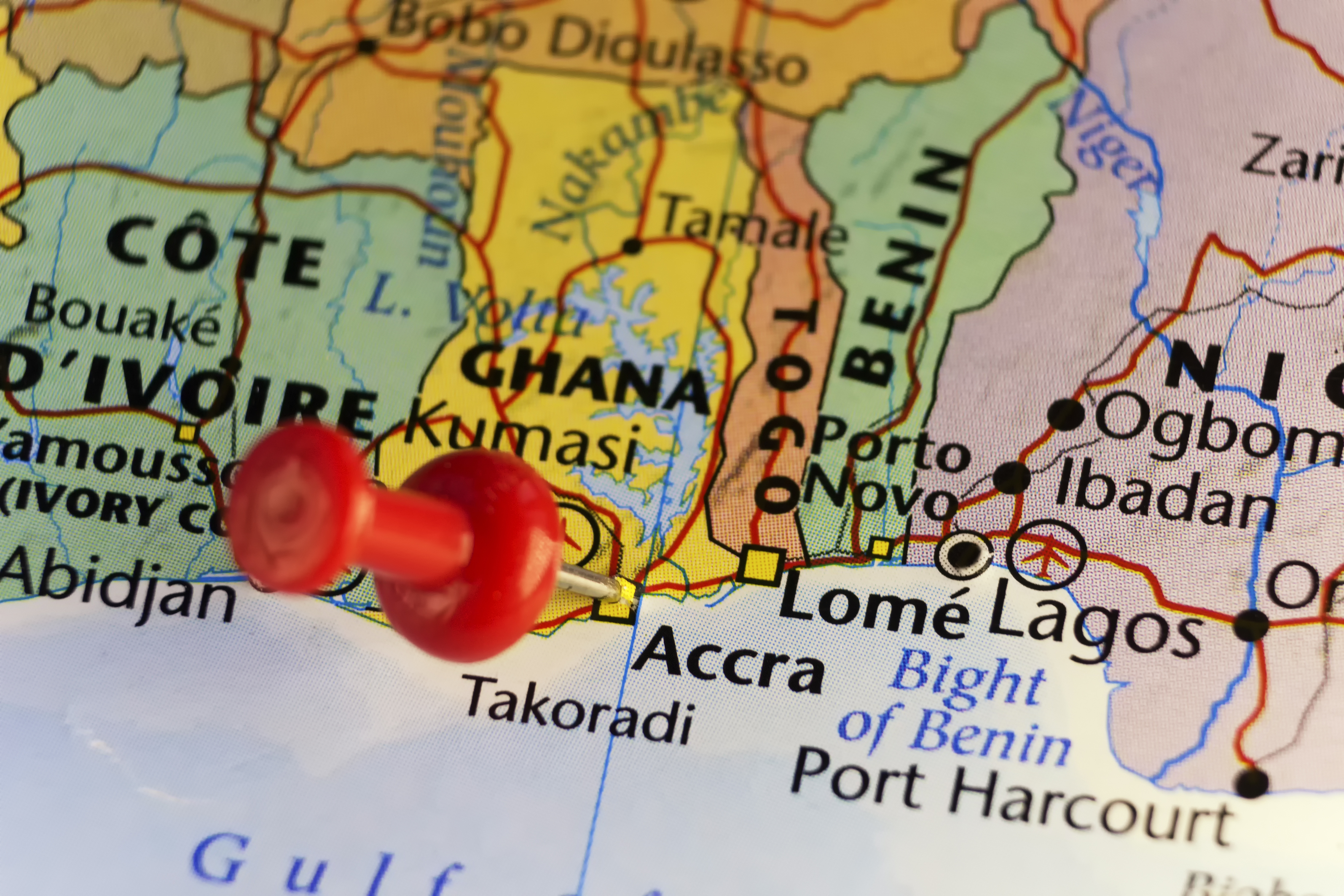 pin on the capital of ghana