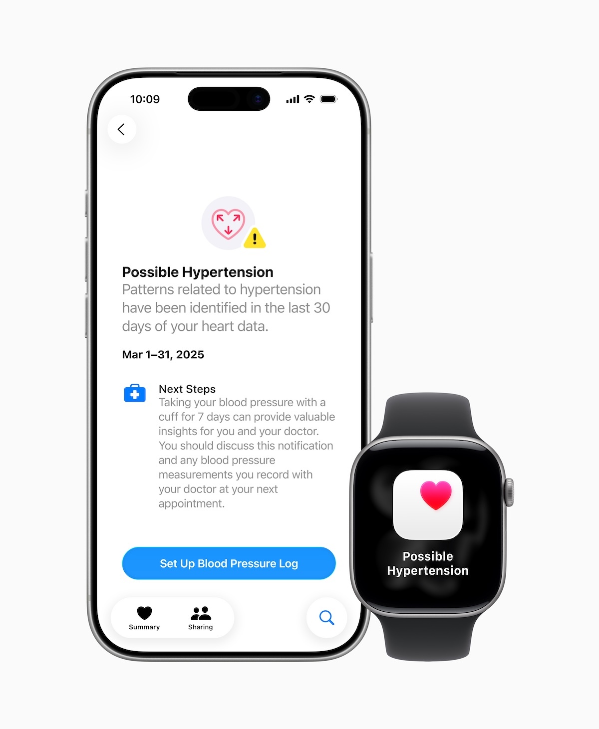 Apple Watch hypertension feature