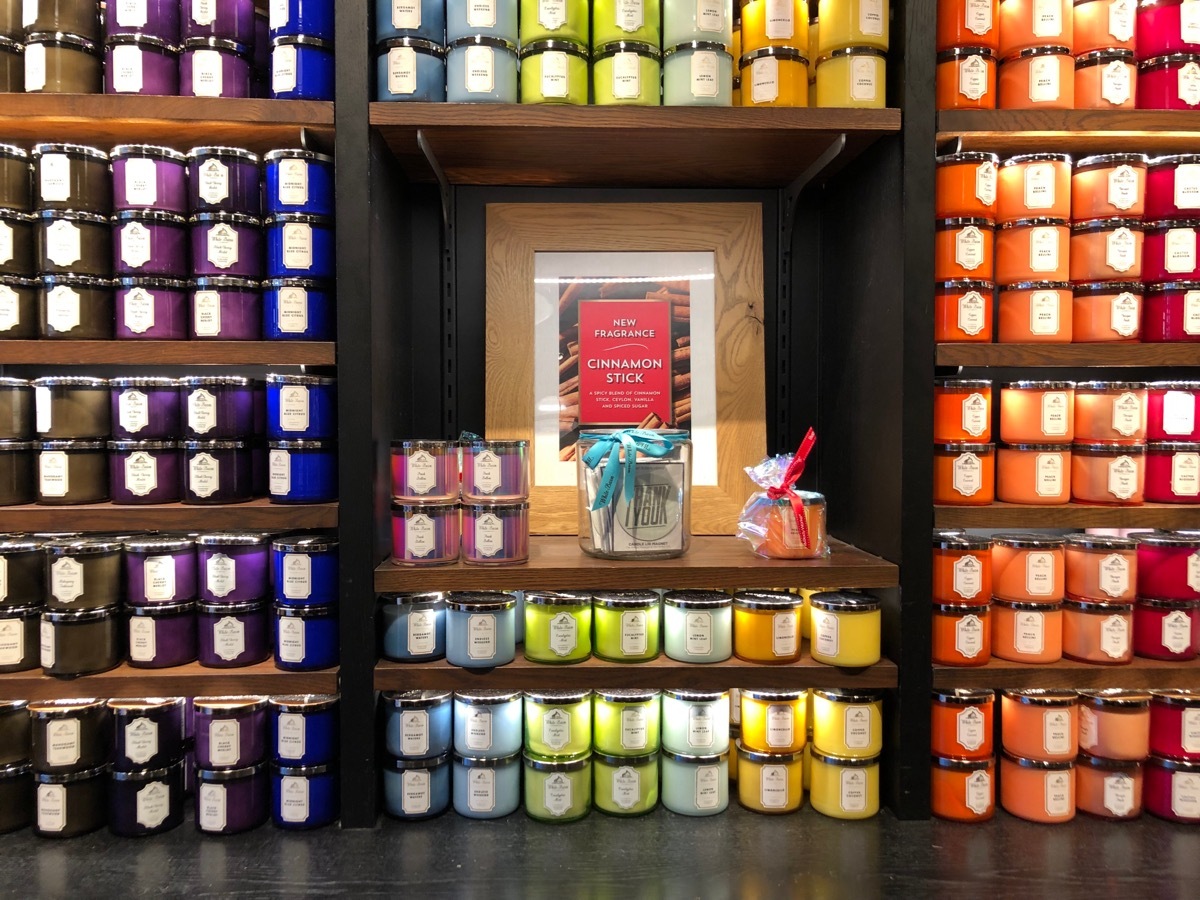 Bath & Body Works Candle Wall