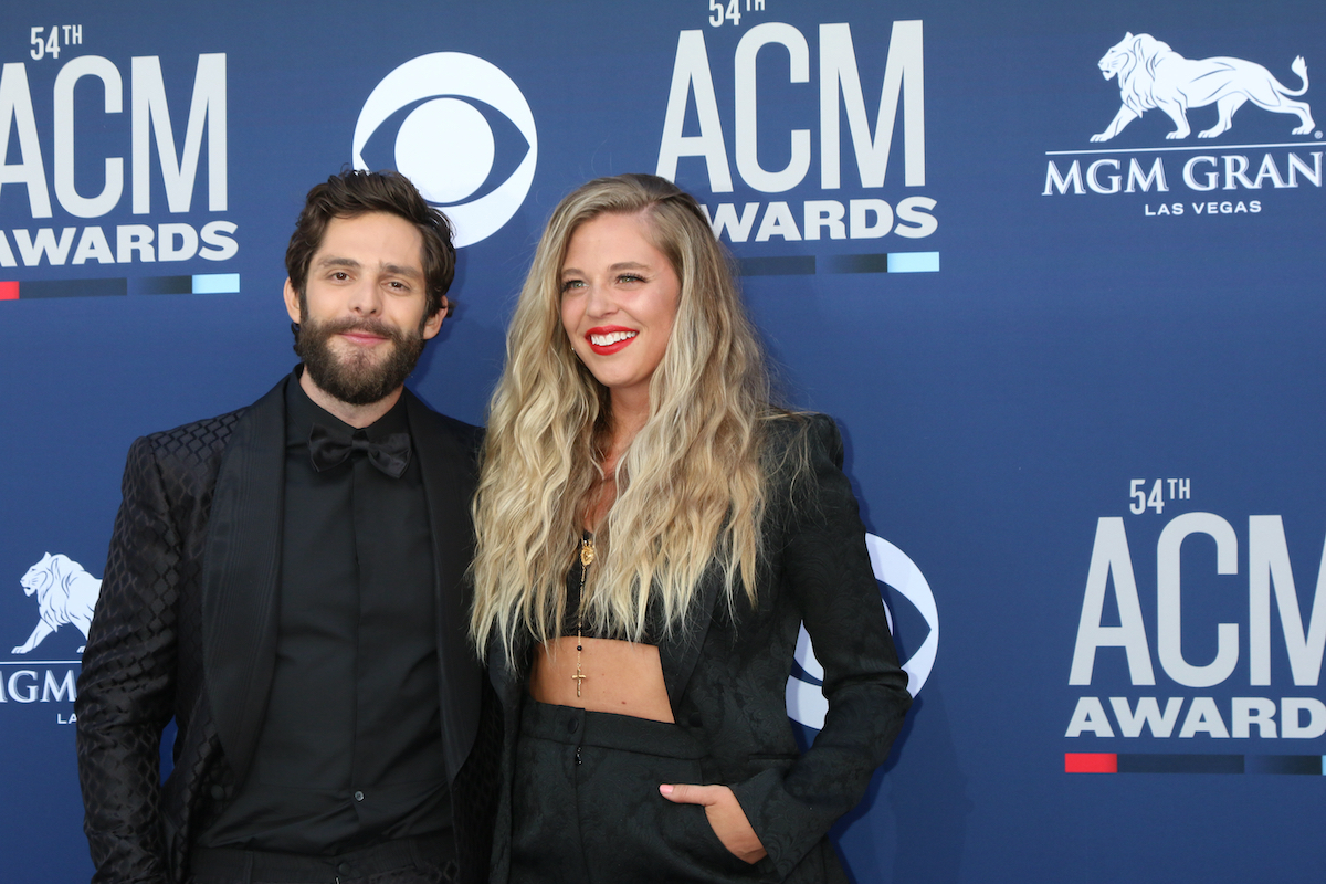 Thomas Rhett and Lauren Akins at the 54th Academy of Country Music Awards in 2019