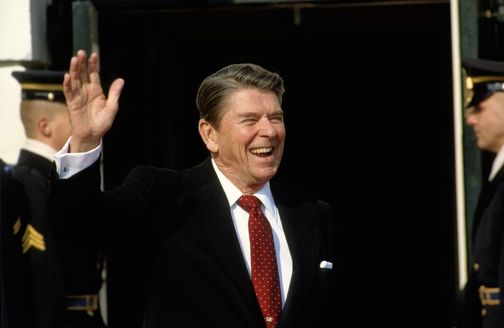 Ronald Reagan, who made some president etiquette gaffes.
