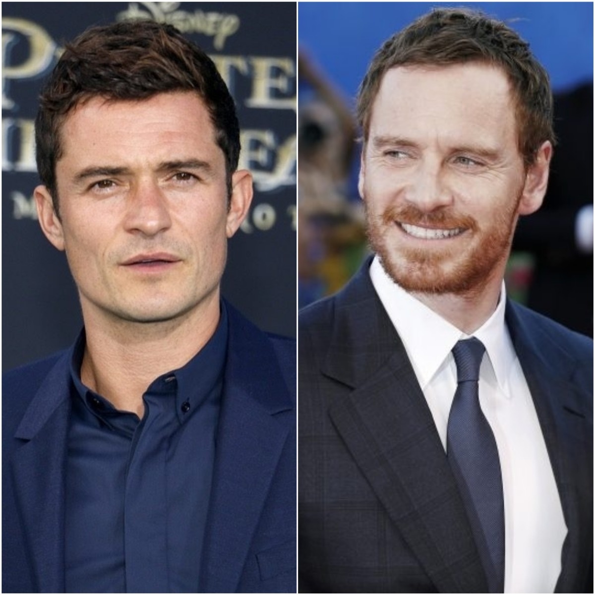 Shutterstock Orlando Bloom and Michael Fassbender