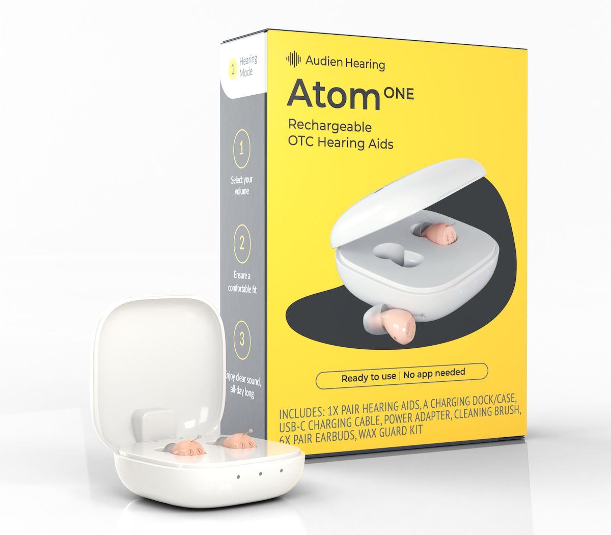 Atom One hearing aids from Audien Hearing