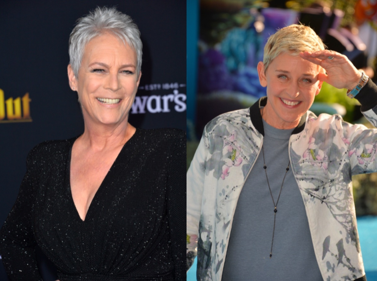 Jamie Lee Curtis and Ellen DeGeneres