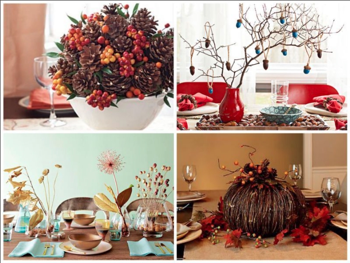 2. Forest Themed Centerpieces