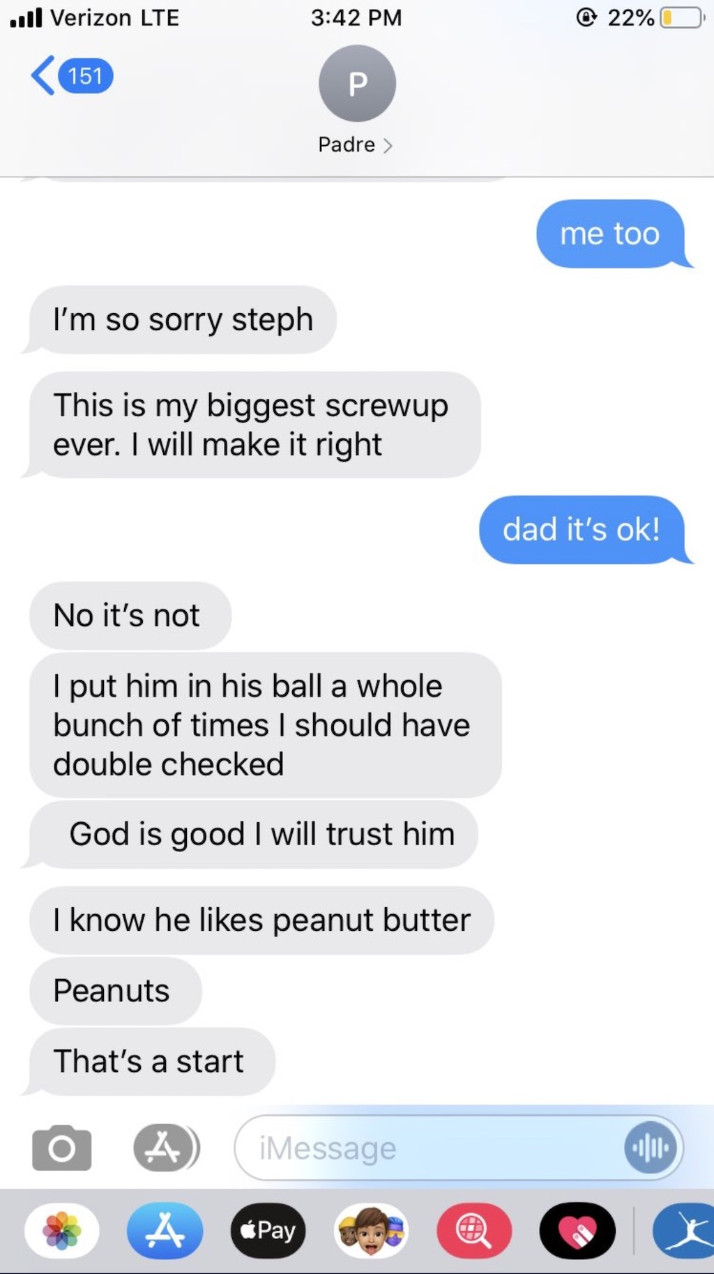 dad loses hamster viral texts