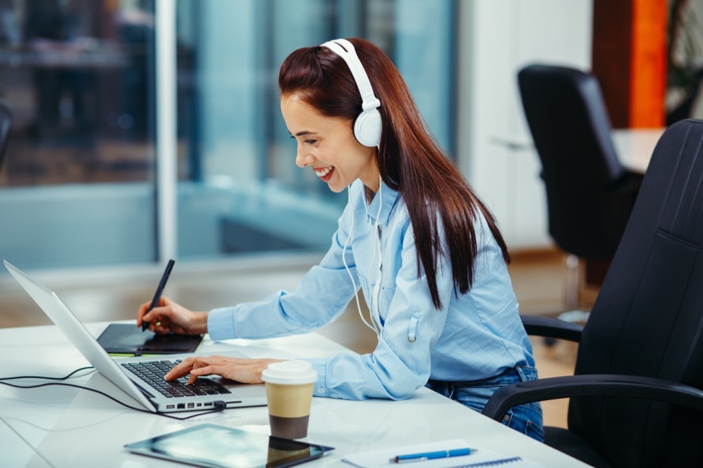 blasting music will give you an instant energy boost