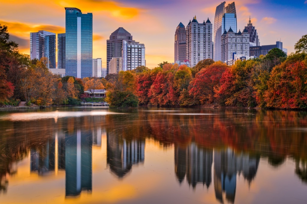 Atlanta, happiest cities, fittest cities