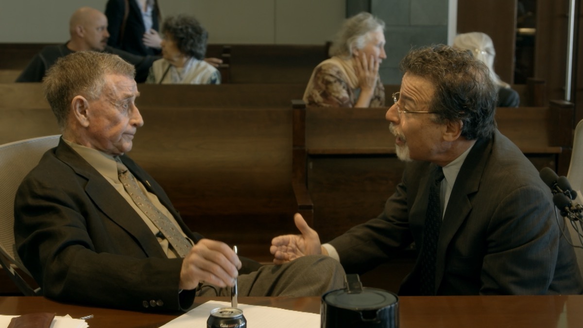 Michael Peterson and David Rudolf in The Staircase