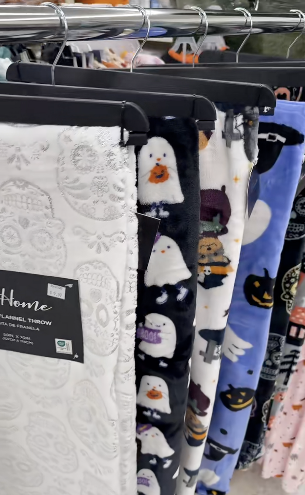 halloween blankets at big lots