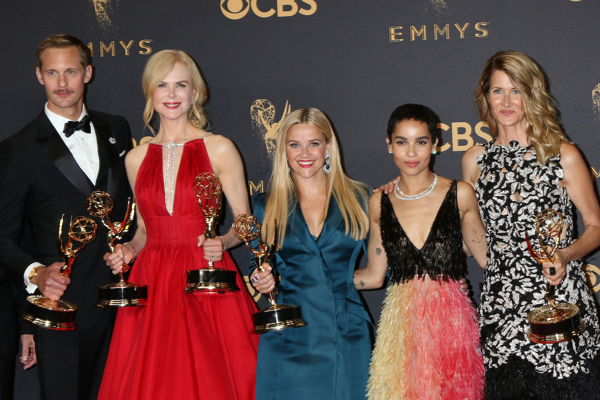 Alexander Skarsgård, Nicole Kidman, Reese Witherspoon, Zoë Kravitz, and Laura Dern at the 2017 Emmys