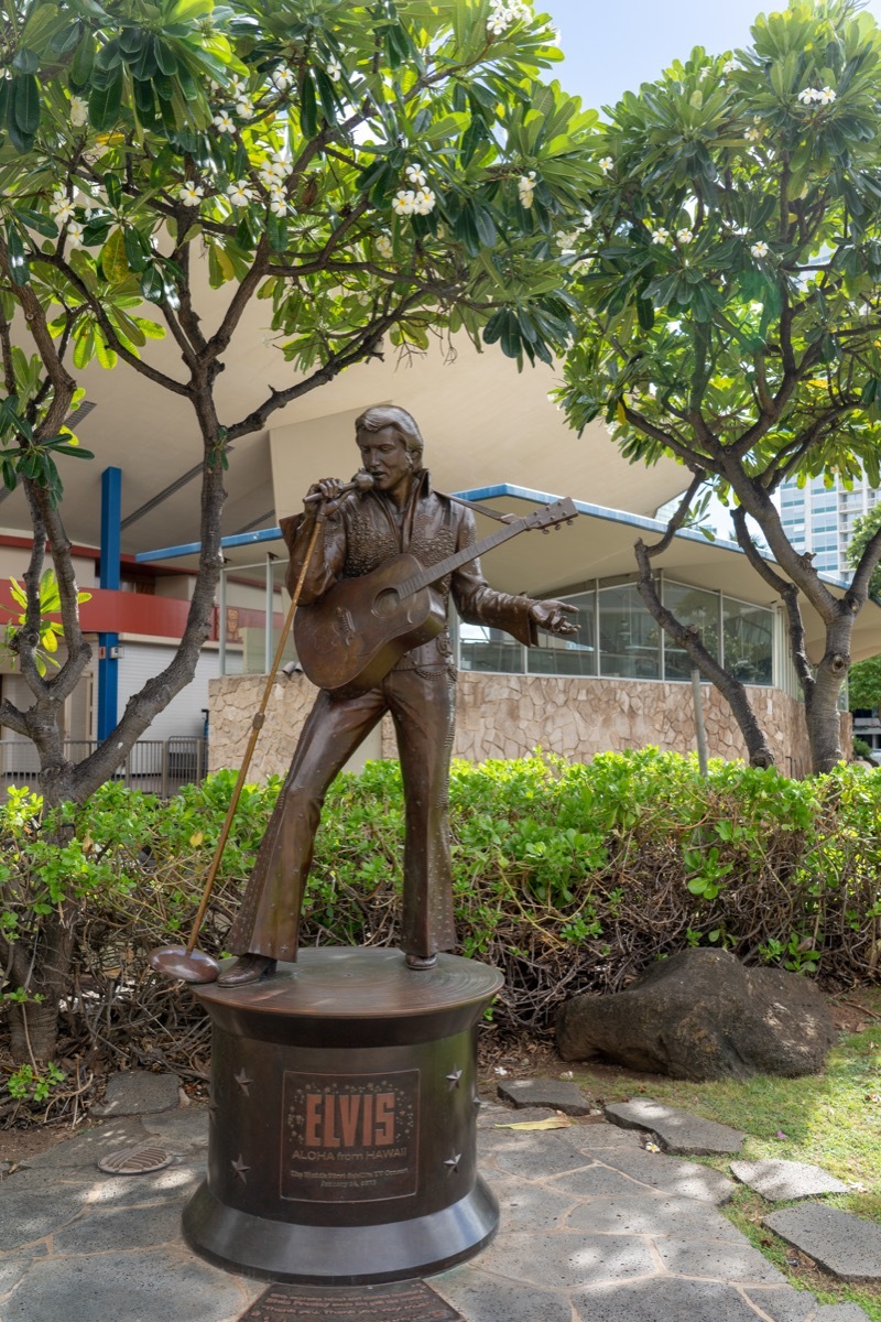 elvis aloha statue