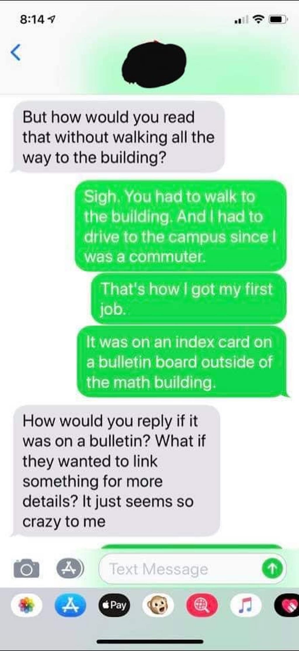 mom son viral text exchange