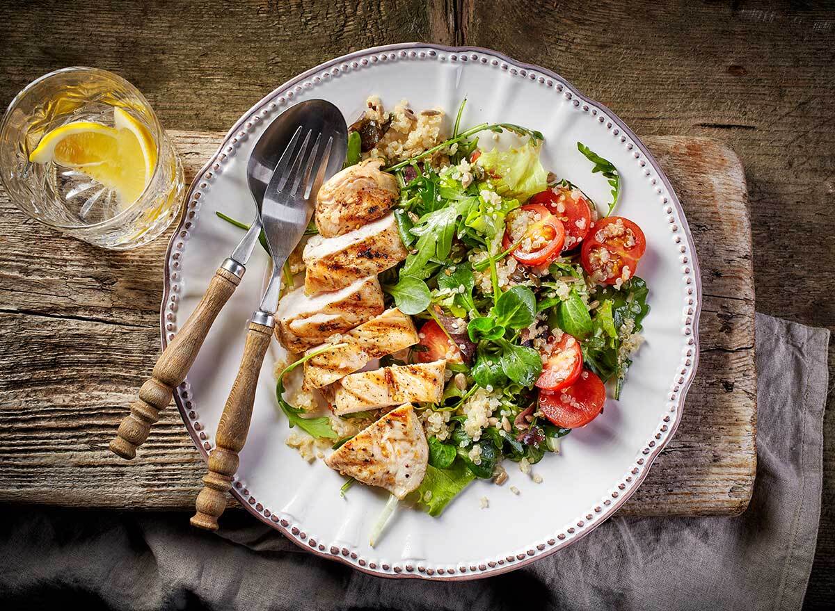 healthy dinner plate