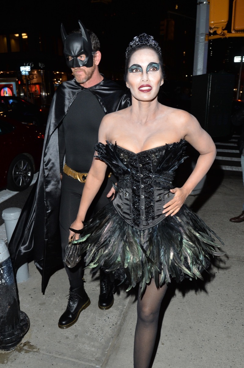 Padma Lakshmi Black Swan Halloween Costume