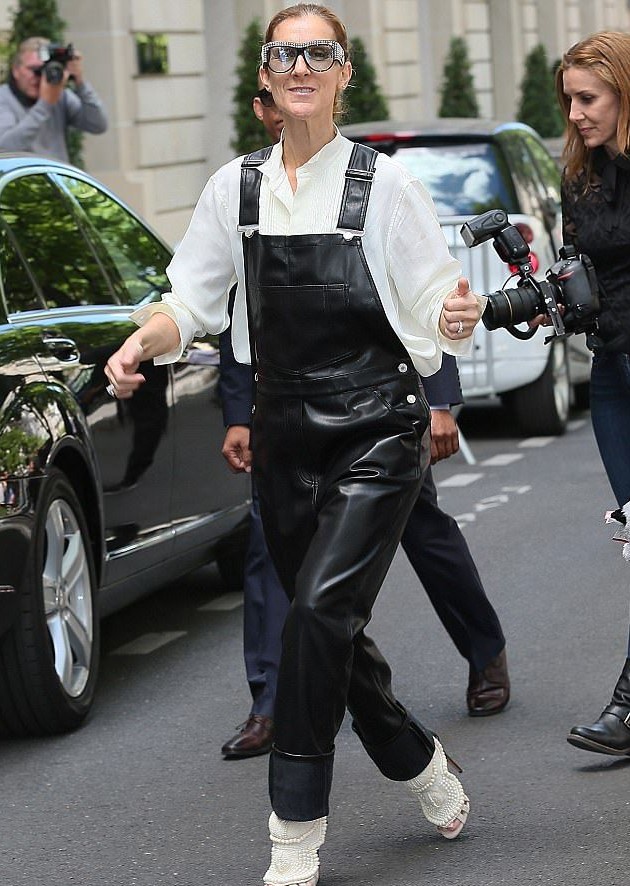 Givenchy leather overalls Celine Dion | 10 Reasons Why Celine Dion Is Our New Style Icon | Her Beauty