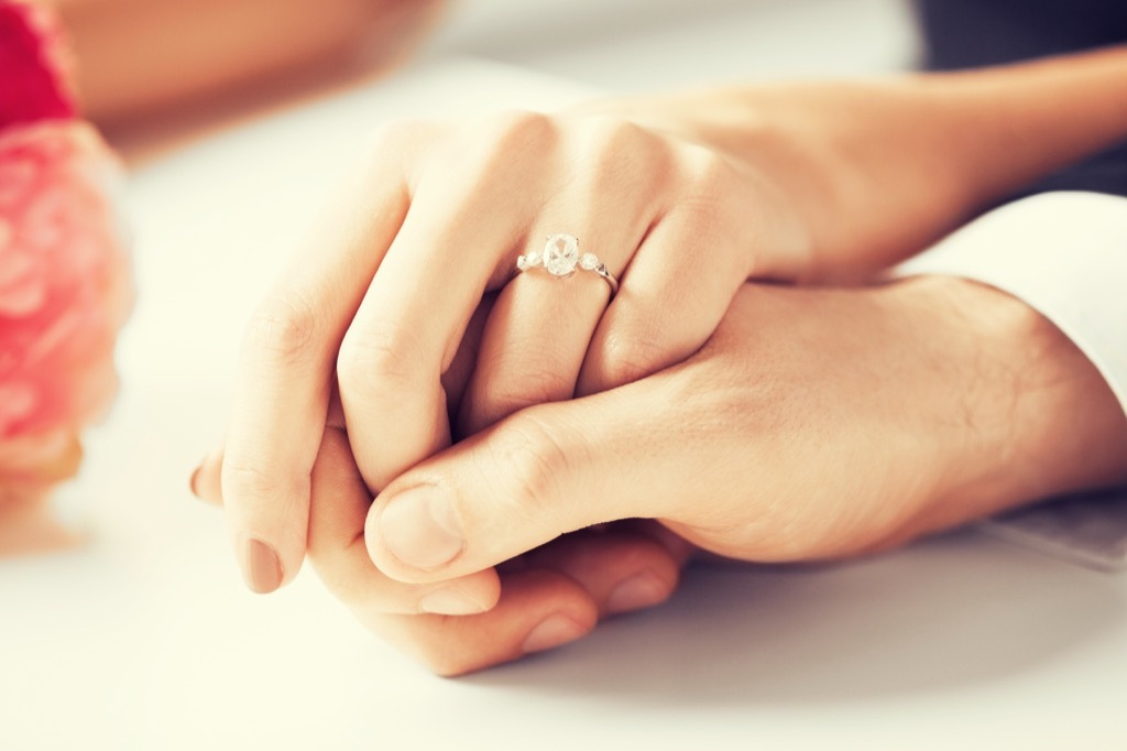 holding hands regret marrying older man