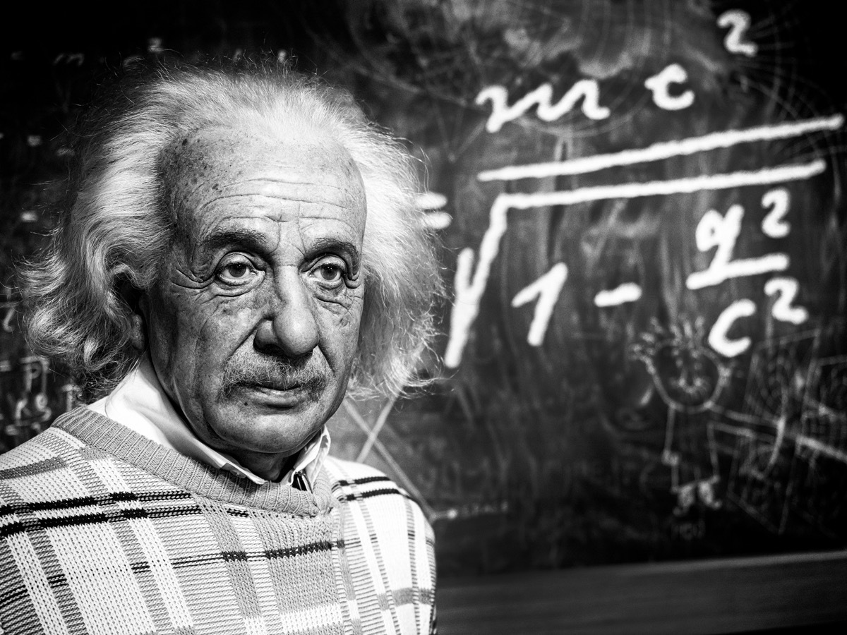 Albert Einstein wax figure at Madame Tussauds wax museum
