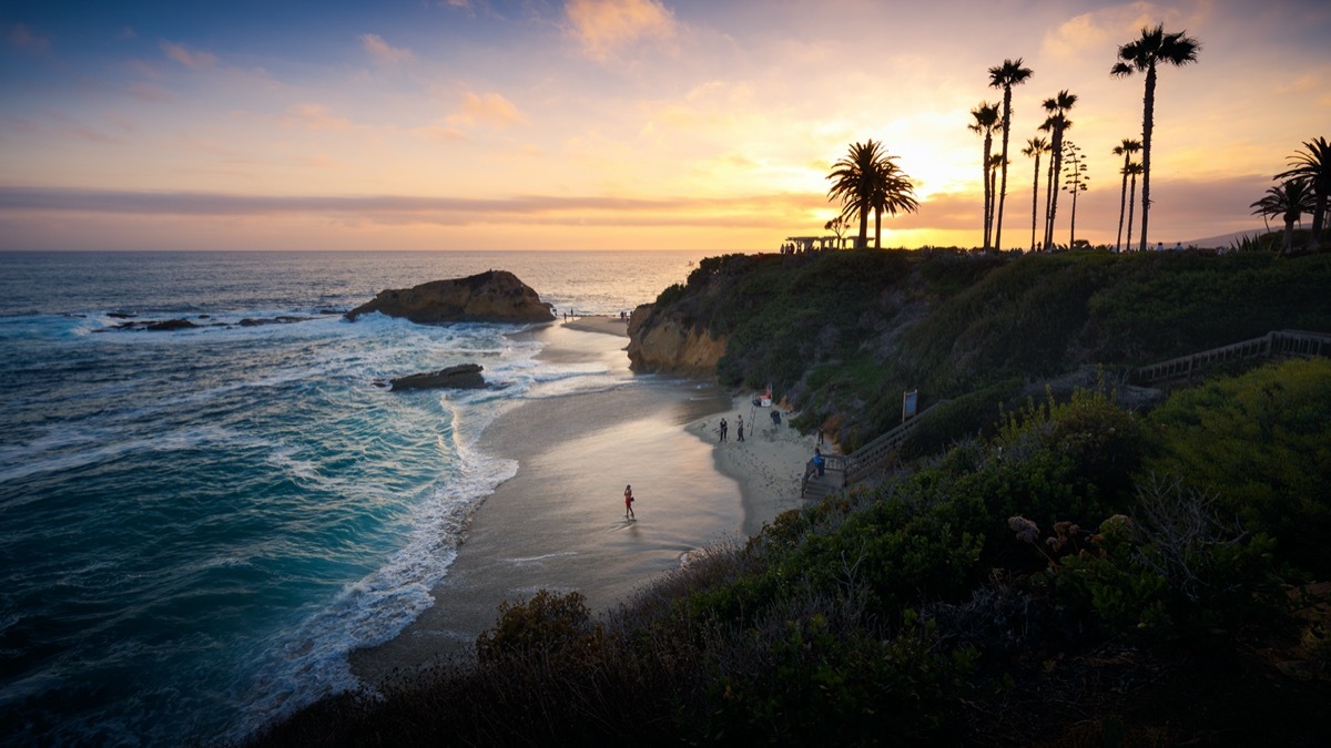 Sunset at Laguna Beach, Orange County, California