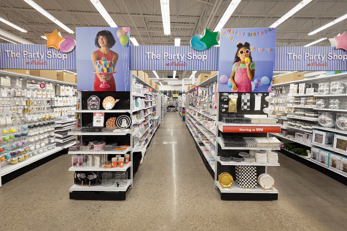 Michaels party shop