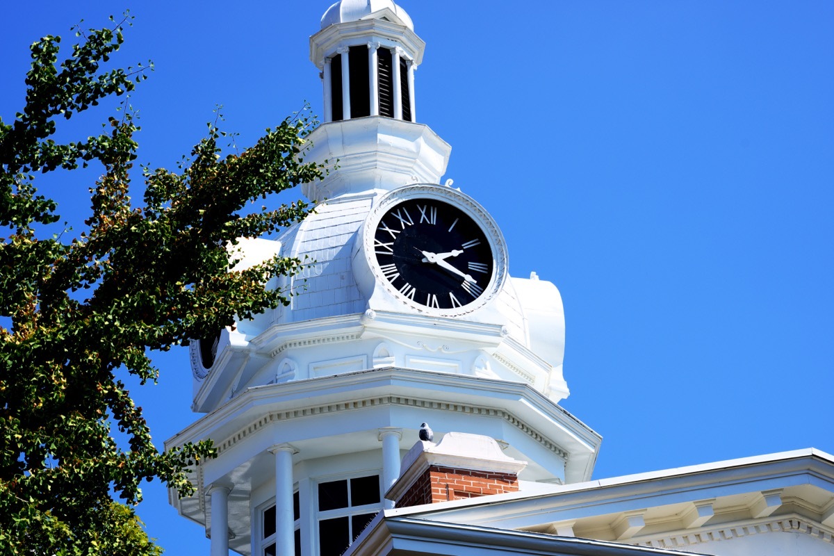 The bell and clock tower in Murfreesboro TN.