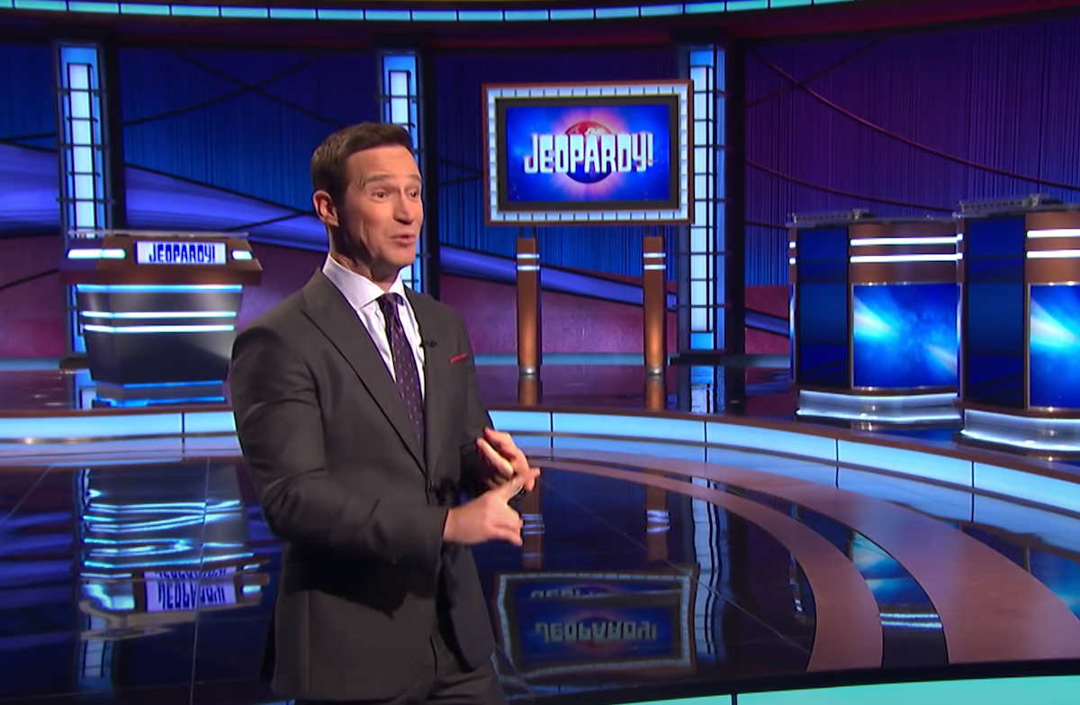 Mike Richards being interviewed on the