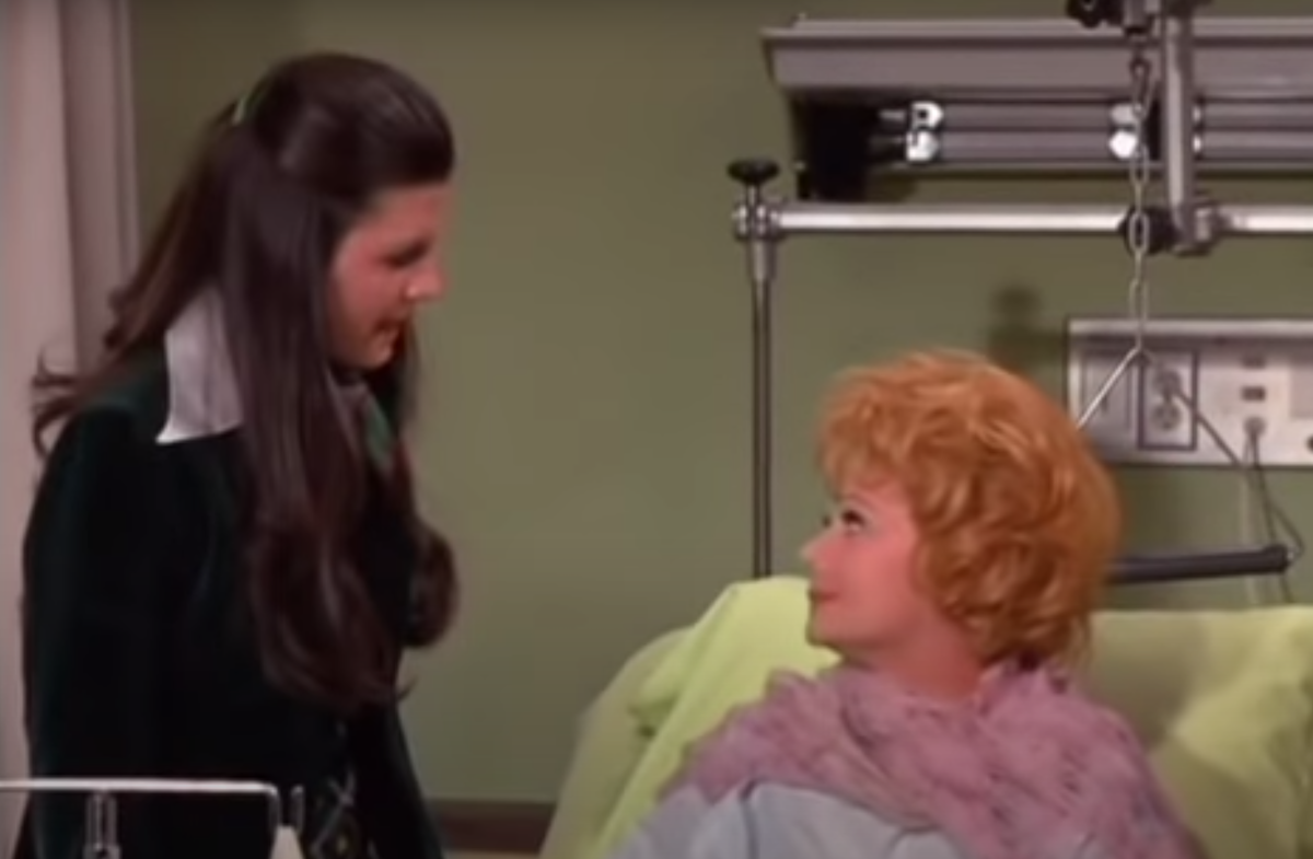 Lucie Arnaz and Lucille Ball on