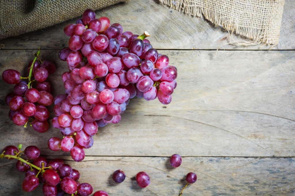 Grapes, which is one of the best anti-aging foods for men north of 40. 