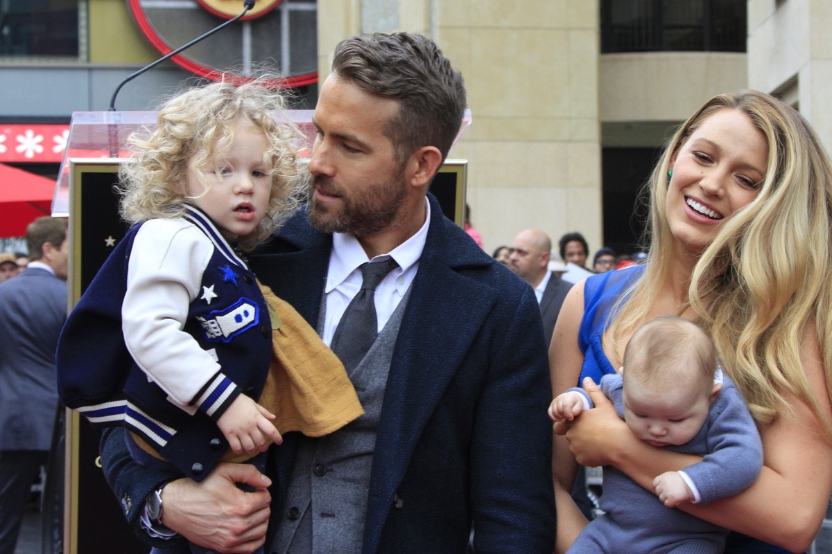 Ryan Reynolds Blake Lively and their two kids