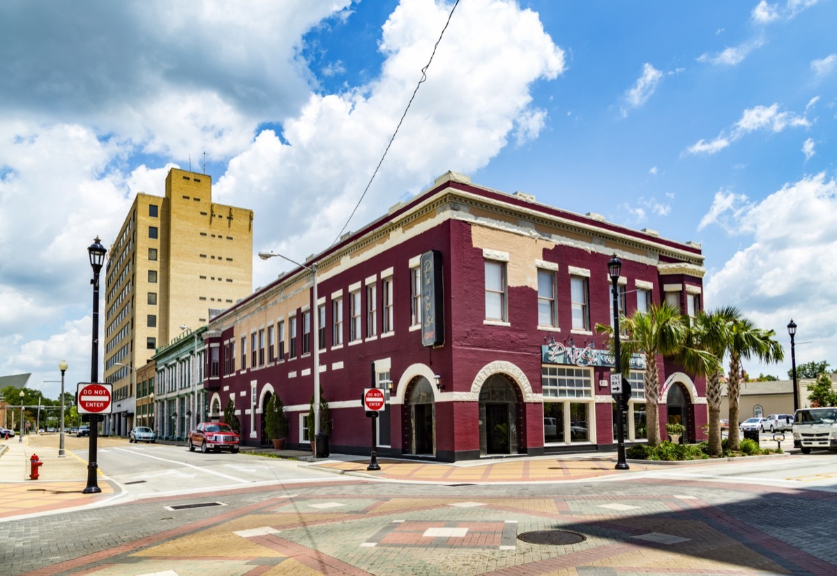 Old brick houses in Eastpoint, Georgia
