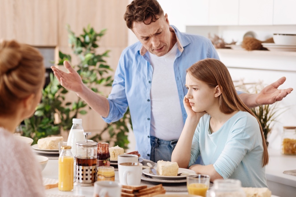 Father and Daughter Fighting