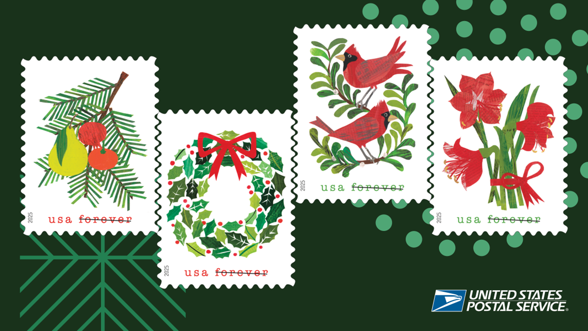 USPS Holiday Cheer stamps