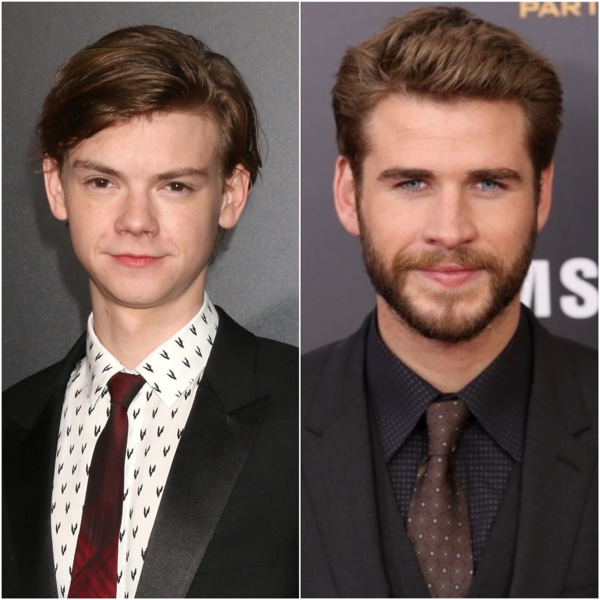 Shutterstock Thomas Brodie-Sangster and Liam Hemsworth