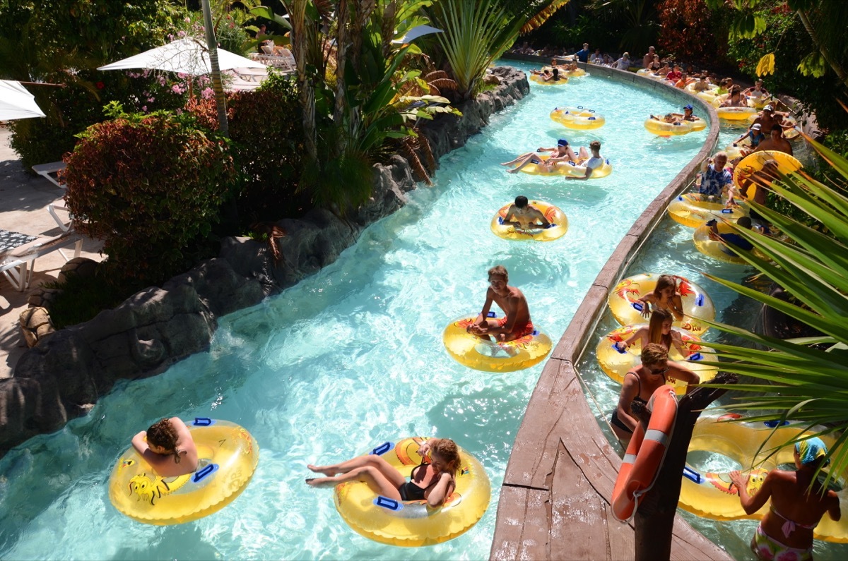 Lazy river at resort