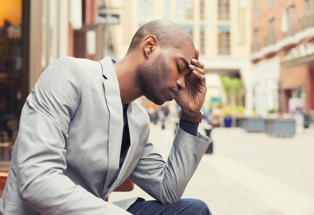 Stressed Man Signs Your Hair Will Go Gray