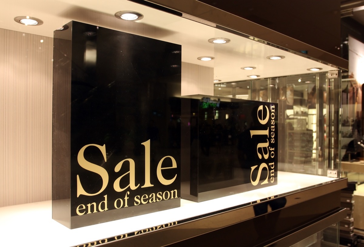 Sign For End Of Season Sale {Shopping Tips}