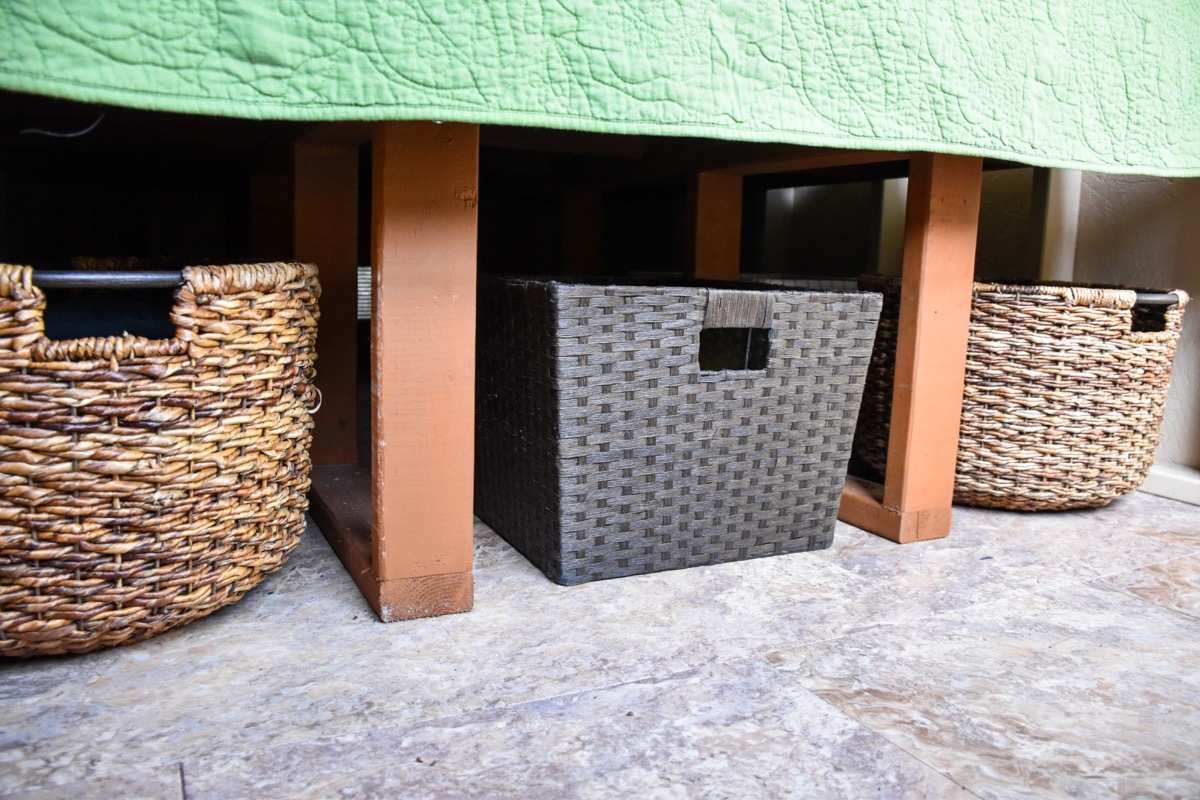 Under bed storage bins