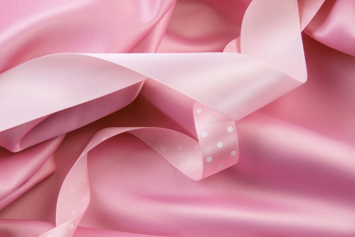 fabric pink ribbons
