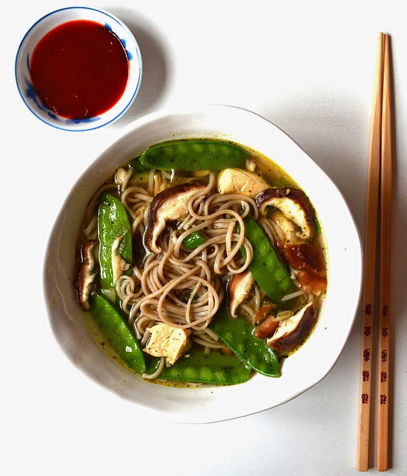 Soba Noodle Soup with Mushrooms & Snow Peas | 12 Easy But Delicious Shrimp Recipes | Her Beauty
