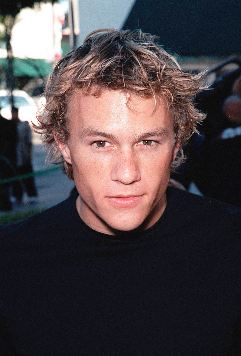 Heath Ledger at the premiere of