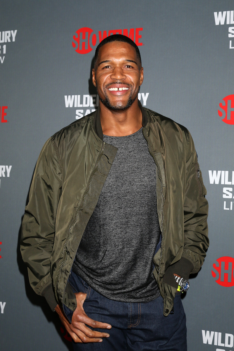 Michael Strahan at the Heavyweight Championship Of The World