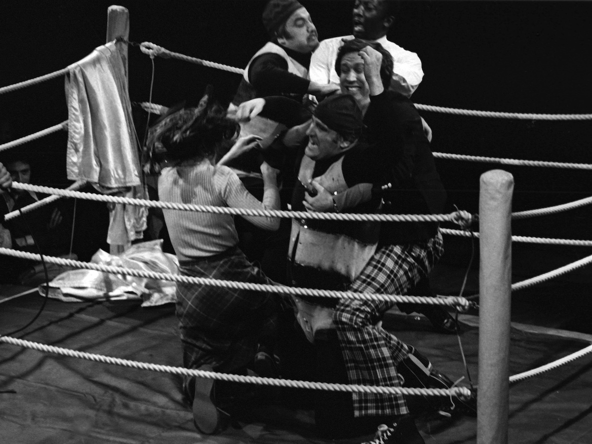 Laraine Newman, Garrett Morris, Peter Boyle, John Belushi and Chevy Chase attend the taping of