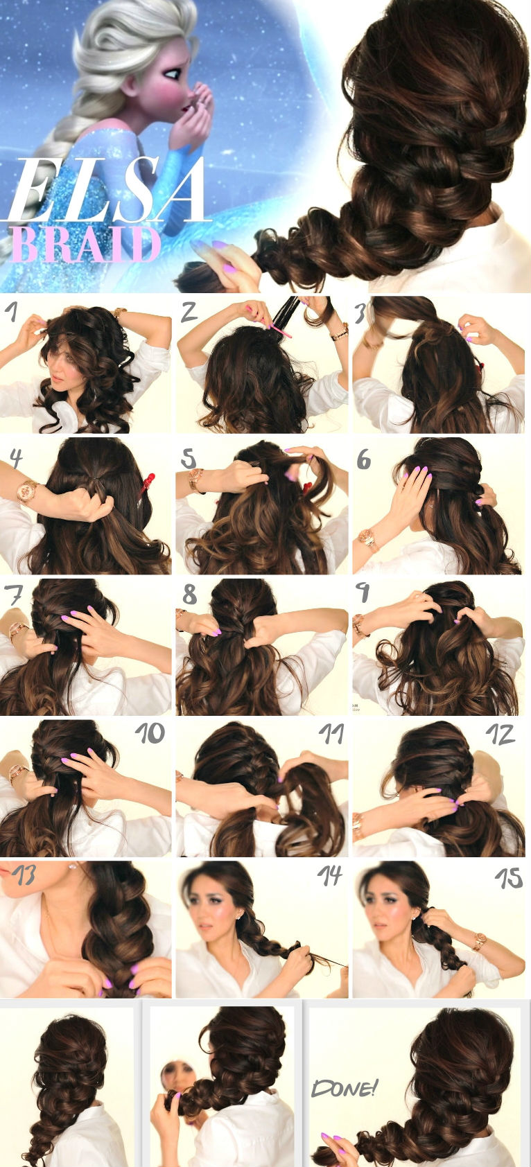 Frozen Elsa Hair Tutorials for Your Little Cutie