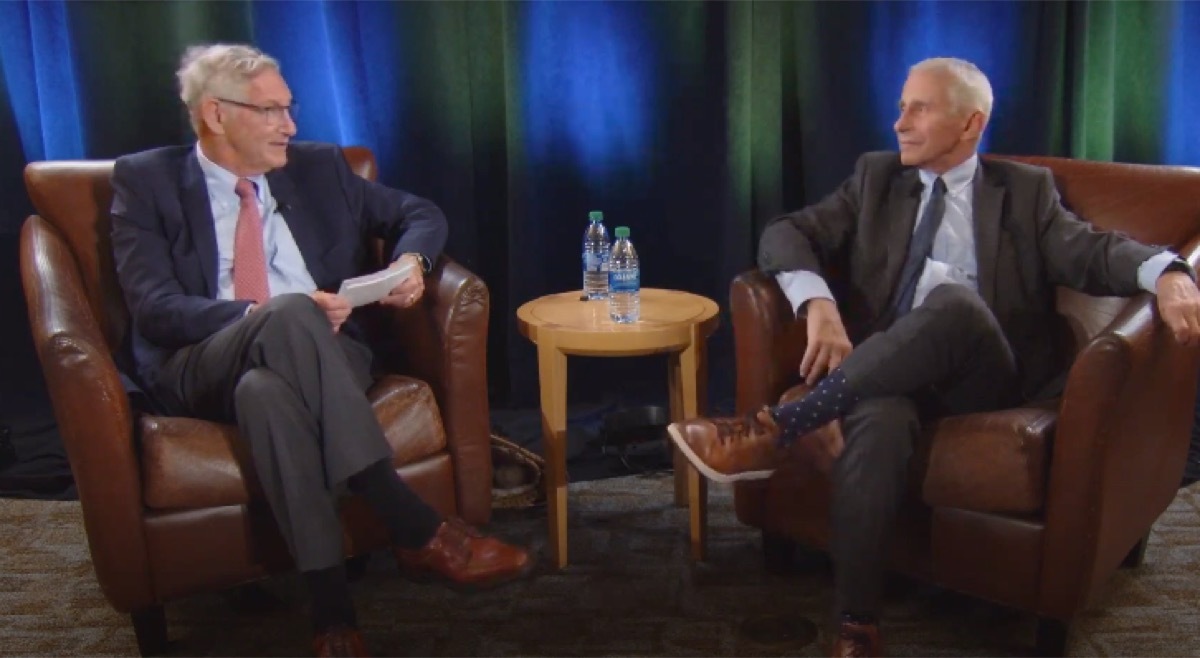 fauci discussing the covid pandemic in new interview