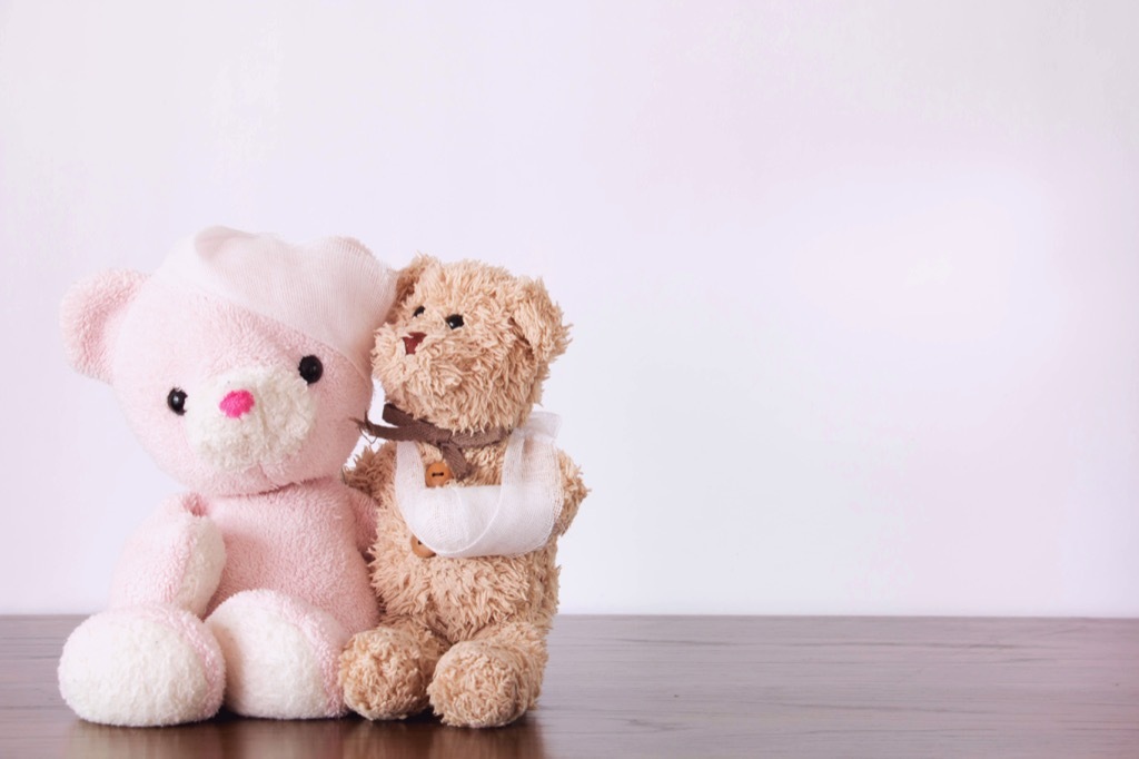 Broken teddy bears awesome facts