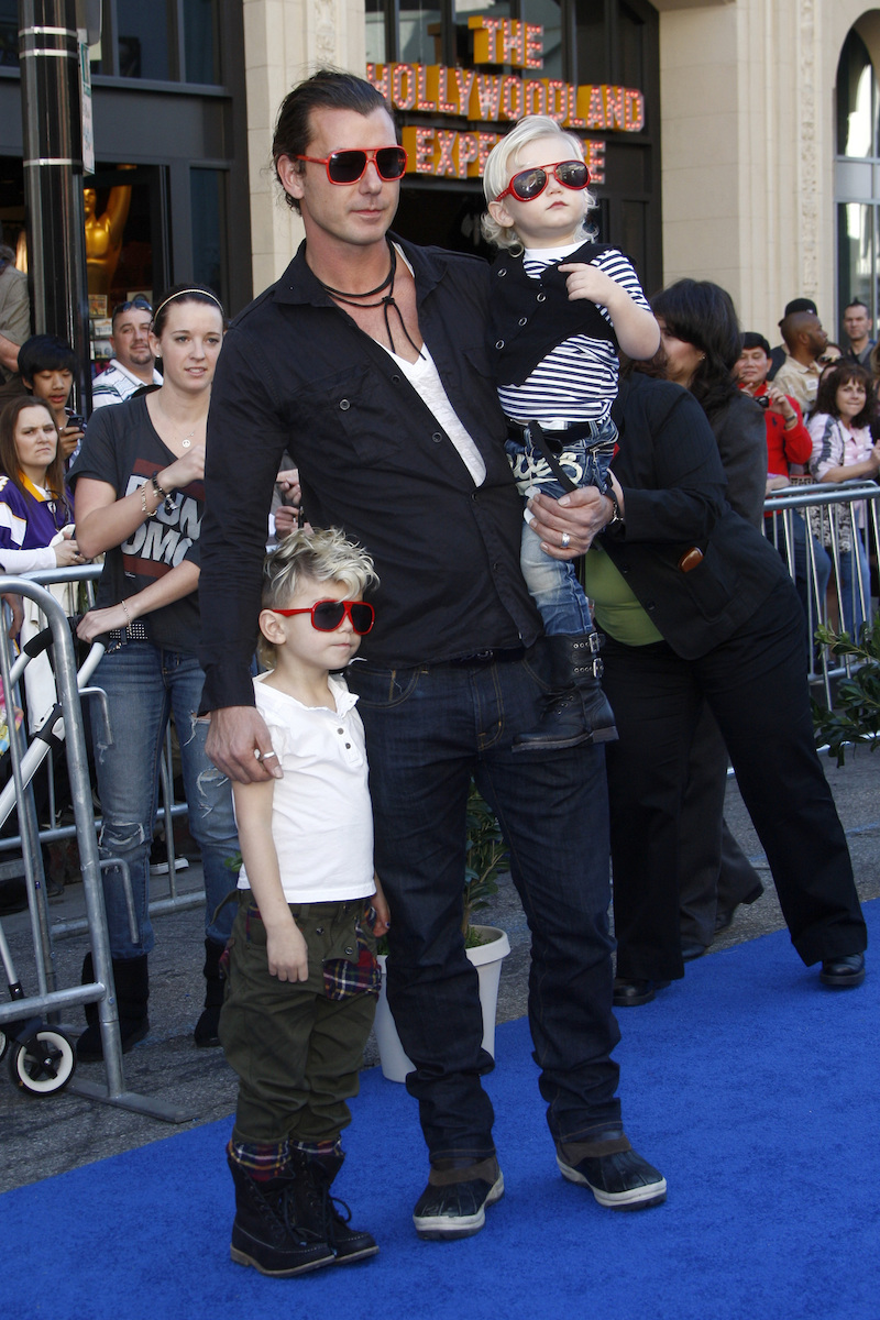 Gavin Rossdale with Kingston and Zuma at the premiere of