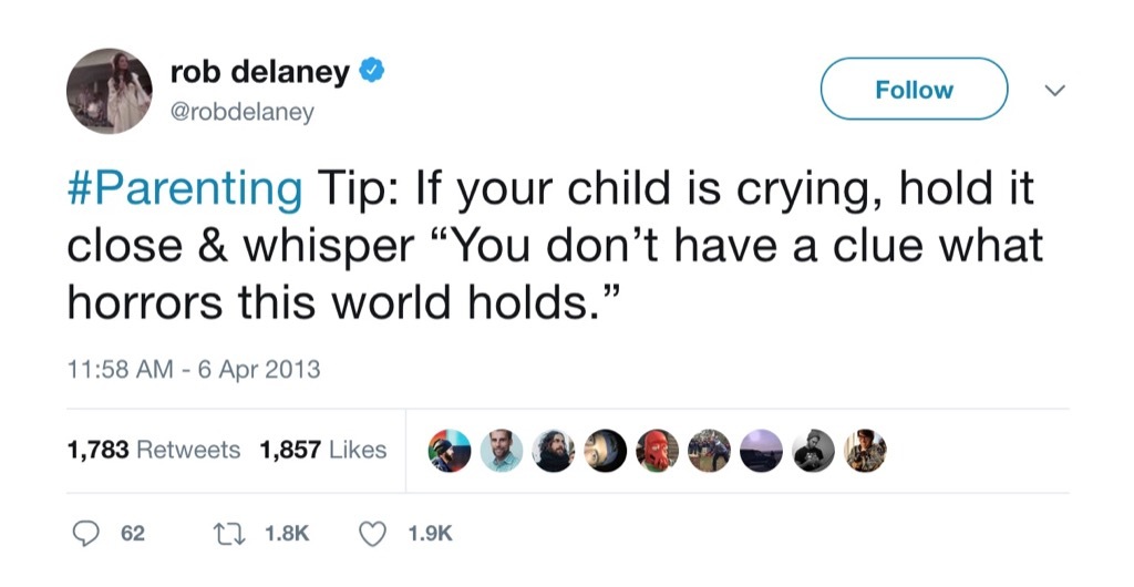 Rob Delaney Funniest Parenting Tweets