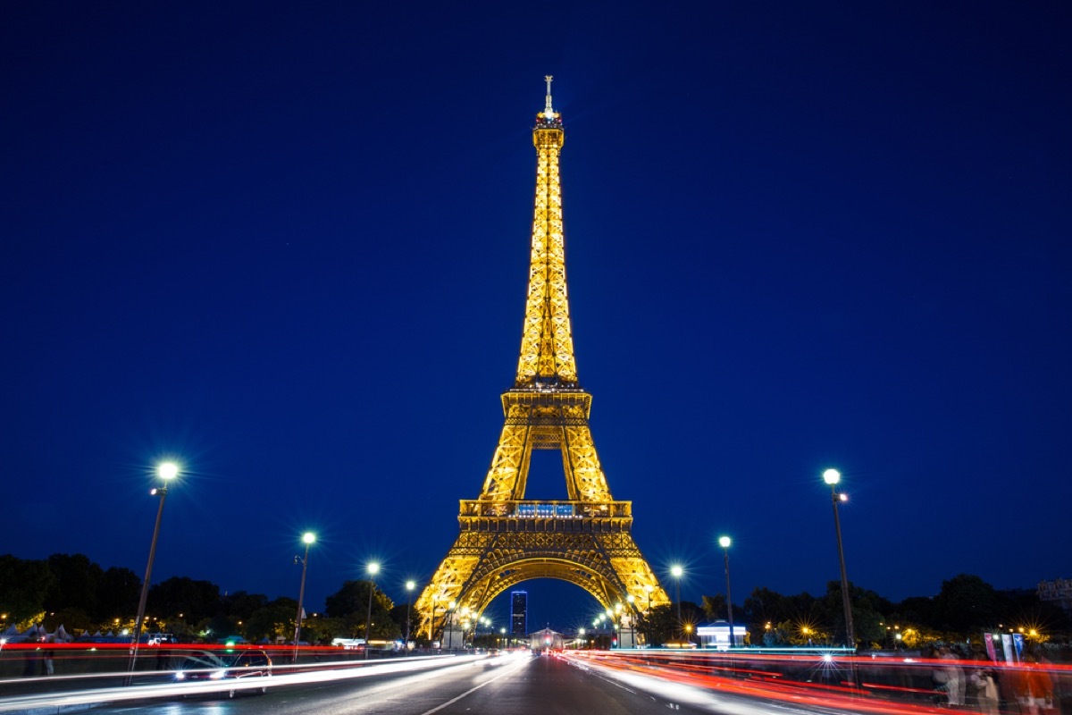 Eiffel Tower at night