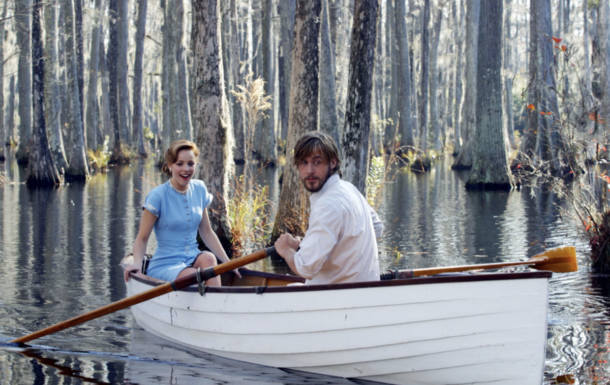 Rachel McAdams and Ryan Gosling in the Notebook.